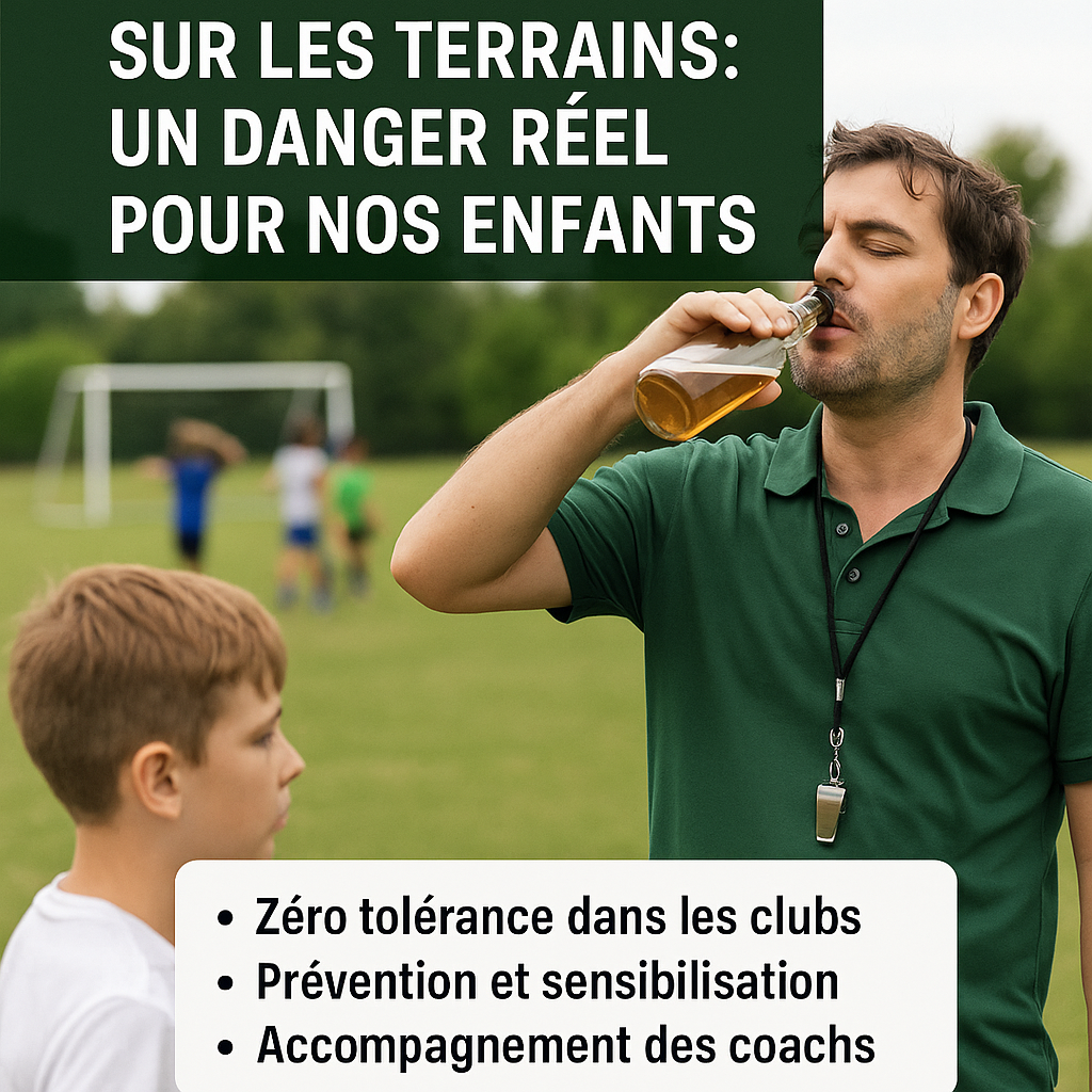 Coachs alcoolisés ou drogués sur les terrains : un danger réel pour nos enfants
